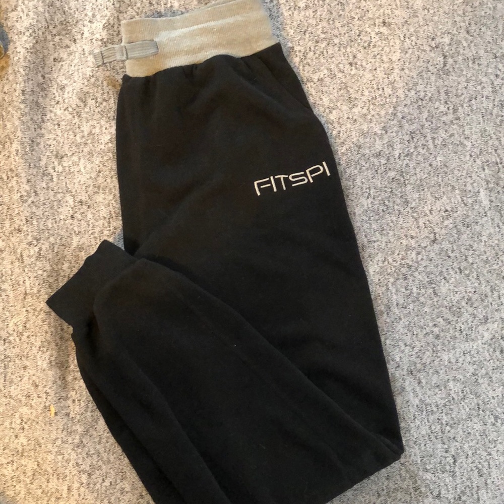 Black fitspi joggers size medium